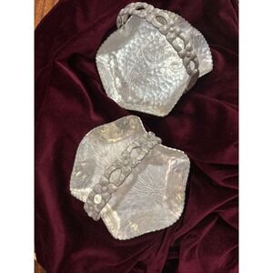 2 Hand Wrought Creations by Rodney Kent Vintage Hammered Aluminum  Baskets L429